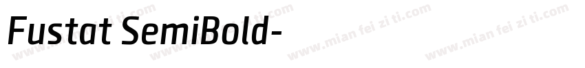 Fustat SemiBold字体转换